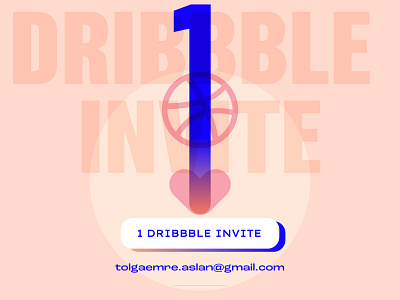 Dribbble Invite debut dribbble illustration invitation invite invites landing love poster typo typography vector web