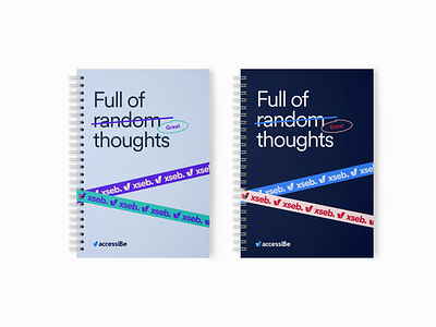Notebooks for employees brand branding design graphic notebook typography