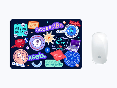 Mouse pad brand branding design graphic graphic design illustration stickers
