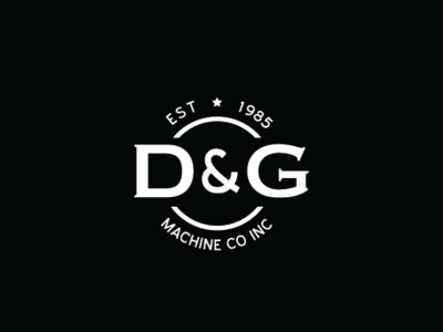 D & G Machine Co Logo crane design fabrication flat logo logo design logodesign machine machines