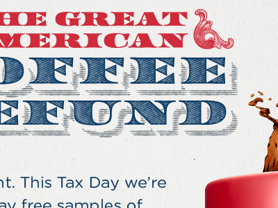In Layout coffee money tax refund