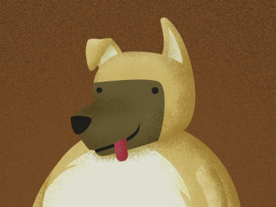 My Fat Dog character dog illustration texture vector