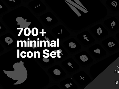 Minimal filled Icon Bundle app bundle filled free heavy icon ios minimal set