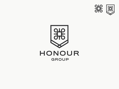 Honour Group mono brand identity branding china design kevcostello logo london premium startup