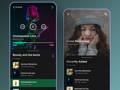 Music App Design