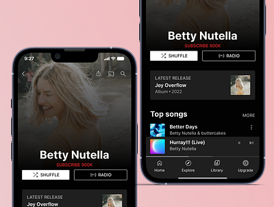 Youtube Music Design app design design mobile design music app pr product design ui user interface