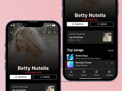 Youtube Music Design