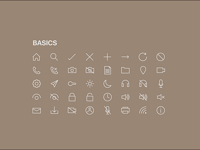 Basic icon pack