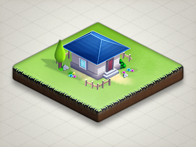 House game house iso isometric sprite video game