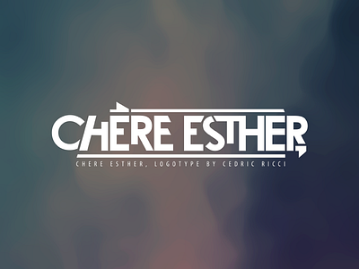 Chere Esther, band chere esther logotype music visual identity