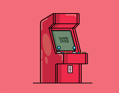 Arcade Machine digitalart draw illustration retro