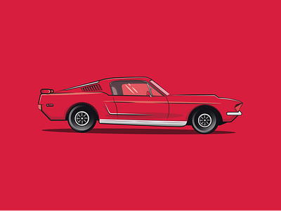 Retro Car car design digitalart draw graphic design illustration retro