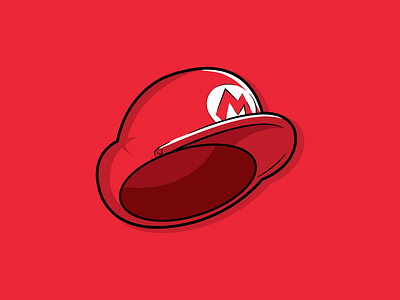 Super Mario Hat design digitalart draw graphic design illustration retro supermario