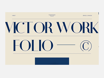 Temporary Folio 20" | Animation pt.2 portfolio typography ui uidesign ux web webgl website