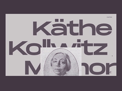 Käthe Kollwitz Memorial design typography uidesign ux web website
