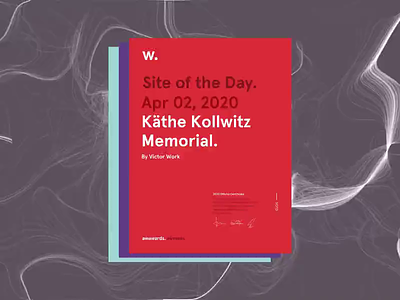 Käthe Memorial | Awwwards Certificates uidesign ux web website