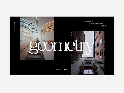 Animation | Geometry | WEBGLXPE typography ui uidesign ux web webgl website