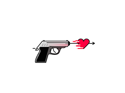 Bang! bang gun heart icon love shot