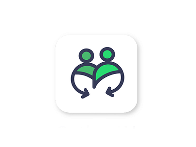 Gather4U app icon app brand connect eco icon logo simple
