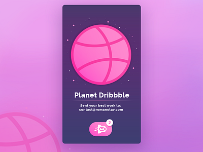 Invitations for the planet Dribbble