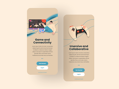 Onboarding Screens UI Design app design ui ux