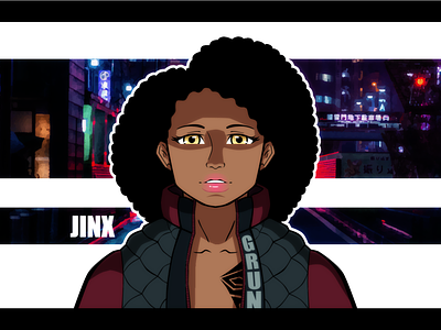 Jinx gimp illustration inkscape kidando