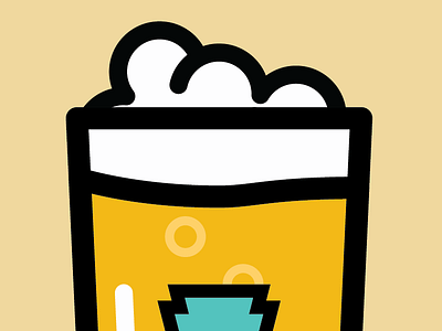 Pens & Pints aiga beer illustration vector