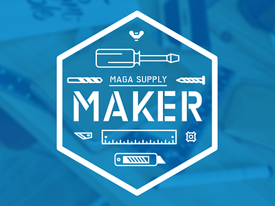 Maga Supply: Maker illustration maga supply vector