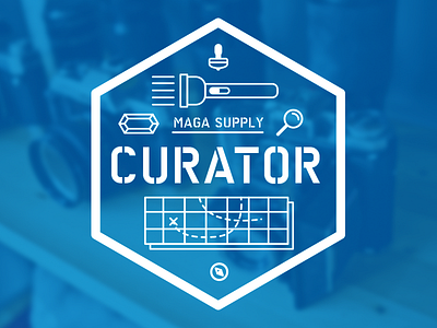 Maga Supply: Curator illustration maga supply vector