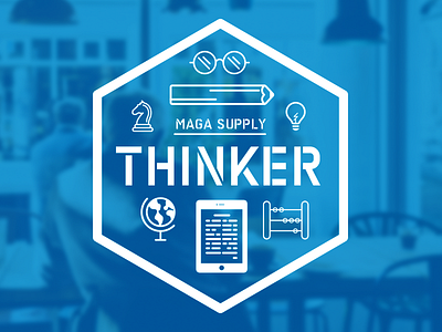 Maga Supply: Thinker illustration maga supply vector