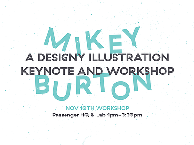 Mikey Burton Keynote aiga keynote typography workshop