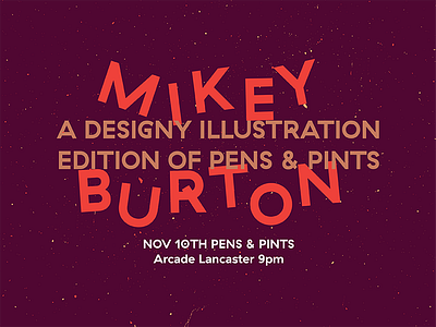 Mikey Burton Pens & Pints aiga keynote typography workshop