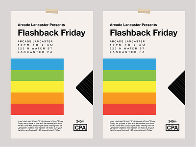Arcade Lancaster Flashback Friday Poster