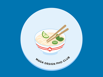 Maga Design Pho Club illustration maga design pho pin vector