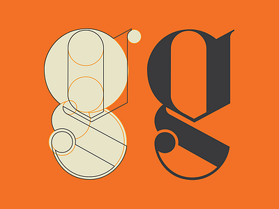 G Design fibonacci g golden letter logo ratio
