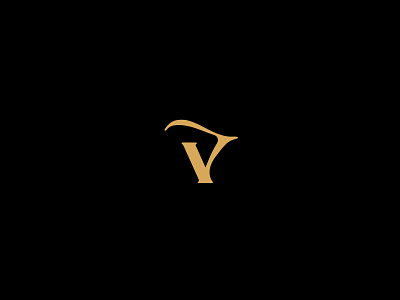 The Velvet Cloak clothing brand harp identity logo mark monogram music typogaphy