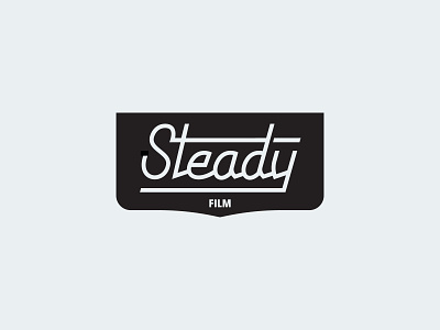 Steady Film Lockup custom type film identity logo lockup logomark motorcycle north carolina photography raleigh