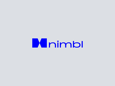 Nimbl Logo house housing identity lockup logo mortgage north carolina real estate residential tech