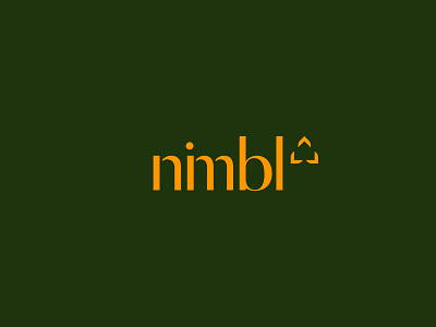 Nimbl Logomark abstract home identity logo mortgage north carolina raleigh real estate wordmark