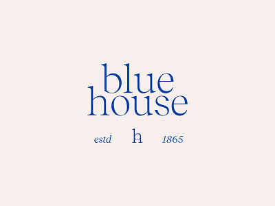 Blue House Logo Lockup branding development identity lockup logo north carolina raleigh