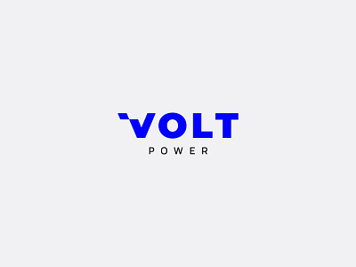 Volt Power Logo branding electric graphic design identity logo power volt