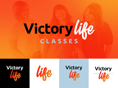 Victory Life Logo branding character custom design logo typography vector