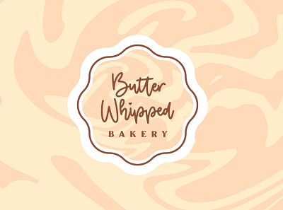 Butter Whipped Bakery Logo bakery branding cookies custom design logo playful typography vector