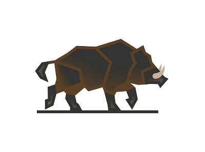 Mighty Boar Logo animal boar brand branding custom design hog logo mighty modern pig power sale sell vector