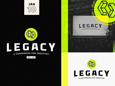 Legacy Logo 3d branding conference custom design event graphic design legacy logo vector