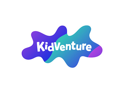 Kidventure 2018 Logo adventure art colorful design fun kids kids art logo modern playful shape splat typography