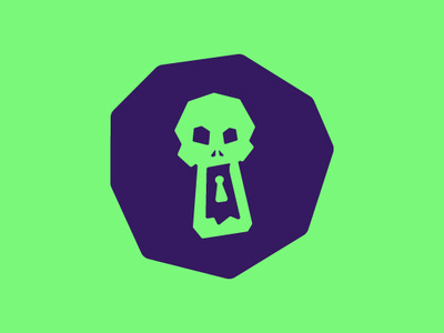 Dead Door Logo character dead design door head keyhole lock logo skull undead zombie zombies