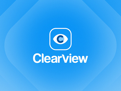 ClearView Logo branding clear custom design eye logo vector view