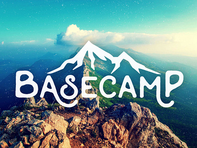 Base Camp Logo base basecamp branding design logo mountain typography youth youth group