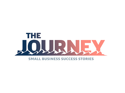 The Journey Logo brand business design logo logotype mount mountains sunrise vector
